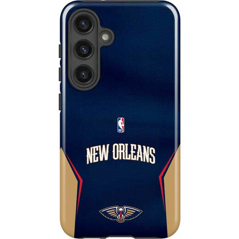 NBA New Orleans Pelicans Jersey Galaxy S24 Plus Impact Case